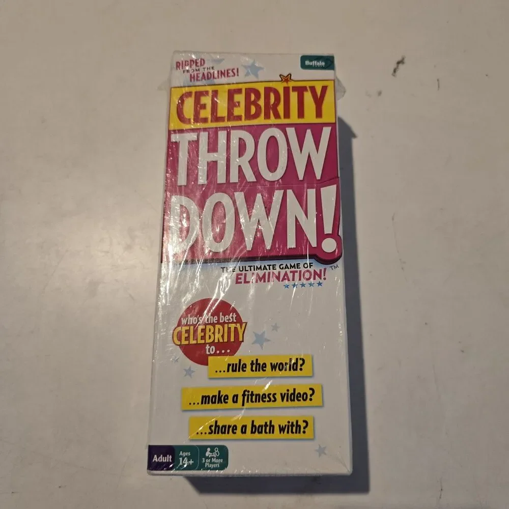 Celebrity Throw Down Board Game From Buffalo New Sealed